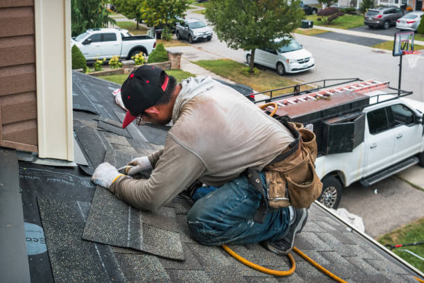 Professional Flat Roof Repair technician working in Linden, IA